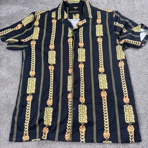 Baroque Gold by Drill Clothing Company Men's Small Button Up Short Sleeve